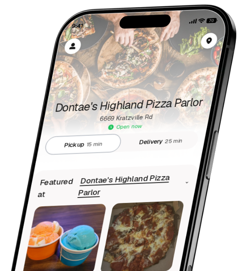 Dontae's Highland Pizza Parlor app preview